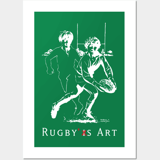 Rugby Junior Pass C by PPereyra Wall Art by Pablo Pereyra Art